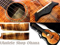 KoaWorks テナー フルカスタム プレミアムグレードカーリーコア #146 中古委託ウクレレ_4