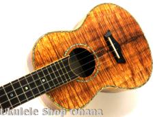 KoaWorks テナー フルカスタム プレミアムグレードカーリーコア #146 中古委託ウクレレ_6