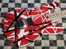 EVH Striped Series Red with Black Stripes_2