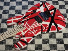EVH Striped Series Red with Black Stripes_5