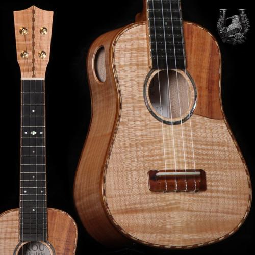 KOU ukulele Soprano LN Bell shape  - Curly Maple -