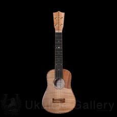 KOU ukulele Soprano LN Bell shape  - Curly Maple -_3