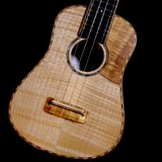 KOU ukulele Soprano LN Bell shape  - Curly Maple -_5