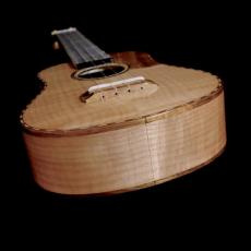 KOU ukulele Soprano LN Bell shape  - Curly Maple -_6