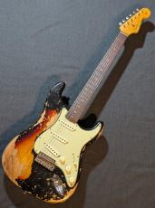 Fender Custom Shop 1963 Stratocaster Super Heavy Relic 2P Selected Ash  -Black over 3TS-【3.45kg】【アッシュボディ】_2