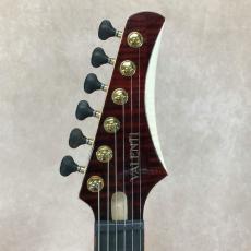 Valenti Guitars Nebula Carved, Blood Red_5