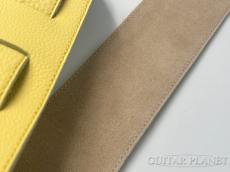 AQUBE SLIM Shrink Guitar Strap M -Yellow/Cappuccino-【Made In JAPAN】_4