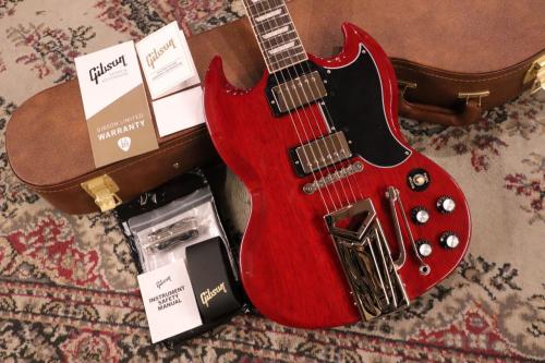 Gibson 【Prototype】SG Standard '61 w/Sideway Vibrola (#213250228) Vintage Cherry≒2.86kg