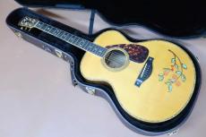 YAMAHA LJ-36KM HANA / 南こうせつ Signature Model・Medium Jumbo Body・Engelmann Spruce Top (A.E.R)・ Indian Rosewood Side and Back・Ebony Fingerboard and Bridge・桜 Inlay “ ざくろの花 “ Painting【With Original Case】2009年製　_2