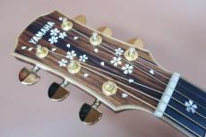 YAMAHA LJ-36KM HANA / 南こうせつ Signature Model・Medium Jumbo Body・Engelmann Spruce Top (A.E.R)・ Indian Rosewood Side and Back・Ebony Fingerboard and Bridge・桜 Inlay “ ざくろの花 “ Painting【With Original Case】2009年製　_8