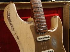 Fender Custom Shop MBS Dale Wilson Masterbuild 1957 Stratocaster Super Heavy Relic ~Aged White Blonde~ _4