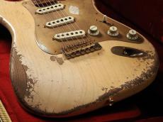 Fender Custom Shop MBS Dale Wilson Masterbuild 1957 Stratocaster Super Heavy Relic ~Aged White Blonde~ _8