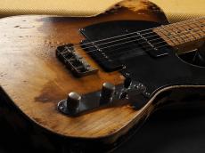Nacho Guitars 1950-52 Blackguard w/P-90 ~Super Heavily Aged Sunburst~_9