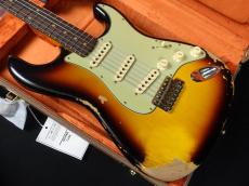 Fender Custom Shop 1960 Stratocaster Heavy Relic Faded Aged 3-Color Sunburst_3