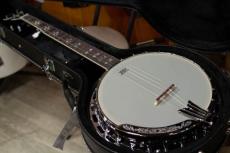 ARIA SB-40　5弦バンジョー 　ハードケース付き　マイク搭載アンプに繋げる　エレキバンジョー　Banjo_2