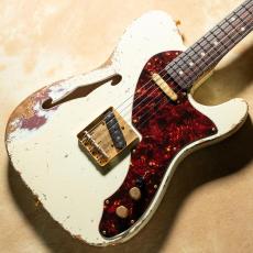 XOTiC XTC-1 TL Vintage White  over Burgundy Mist  Heavy Aged Gold Parts_2