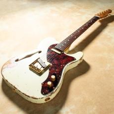 XOTiC XTC-1 TL Vintage White  over Burgundy Mist  Heavy Aged Gold Parts_4