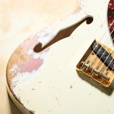 XOTiC XTC-1 TL Vintage White  over Burgundy Mist  Heavy Aged Gold Parts_5