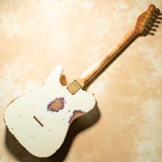 XOTiC XTC-1 TL Vintage White  over Burgundy Mist  Heavy Aged Gold Parts_6
