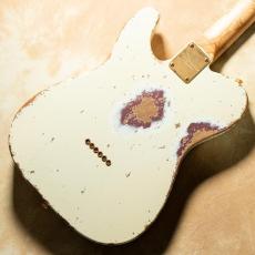 XOTiC XTC-1 TL Vintage White  over Burgundy Mist  Heavy Aged Gold Parts_7