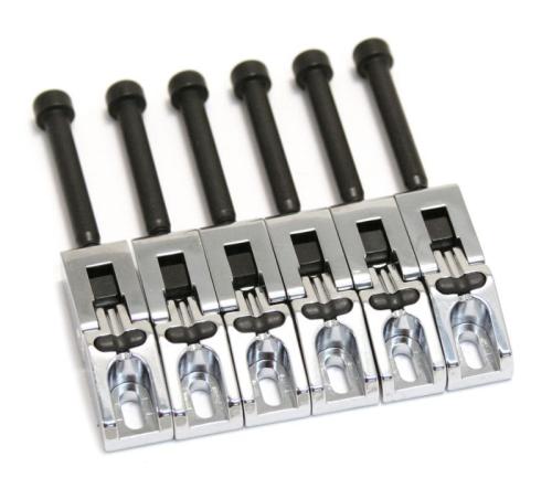 FU-Tone Graph Tech String Saver Saddle Set for Locking Tremolos Chrome