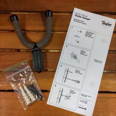 Taylor Bouquet Guitar Hanger - Ebony, Acrylic Taylor Logo Inlay 70207【壁掛け木製ハンガー】_5