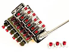 FU-Tone Titanium Saddle Insert Set (6 String) RED_2