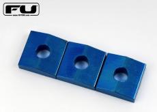 FU-Tone Titanium Lock Nut Blocks – Set of 3 Blue