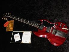Gibson Custom Shop Murphy Lab 1964 SG Standard w/Maestro Vibrola Ultra Light Aged PSL : Cherry Red_3