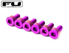 FU-Tone Titanium Saddle Mounting Screw Set (6) – Purple