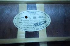 YAMAHA L-15 / Original Jumbo Body・Original TM-30G Peg・Solid Ezo SpruceTop・Solid Jacaranda Side and Back・Ebony Fingerboard and Bridge・With Label Signed by Terry Nakamoto【With Original Hard Case】1981年製_16