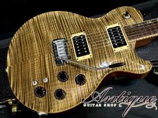 David Thomas McNaught B.U.G. Custom Order Vintage Singlecut Trem Chambered 2003 Safari /Diamond Grade Figured Maple Top & Matching-Head w/Brazilian Rosewood FB 4.19kg Dead-Stock Mint "One-Off Special Spec"_4