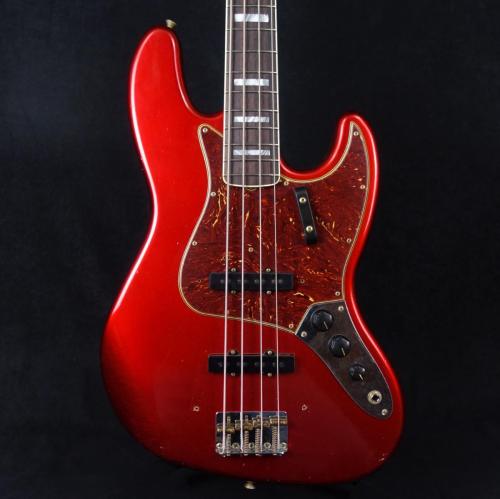 Fender Custom Shop Limited Edition 1966 Jazz Bass Journeyman Relic Matching Head Aged Candy Apple Red