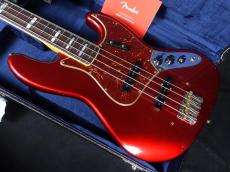 Fender Custom Shop Limited Edition 1966 Jazz Bass Journeyman Relic Matching Head Aged Candy Apple Red_3