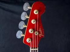 Fender Custom Shop Limited Edition 1966 Jazz Bass Journeyman Relic Matching Head Aged Candy Apple Red_4