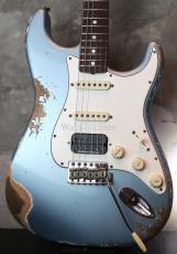 Fender Custom Shop '69 Stratocaster S-S-H Heavy Relic / Ice Blue Metallic_5