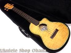 Leilani テナー カッタウェイ シェルホール カーリーメイプル 2000年代製作/中古委託_5