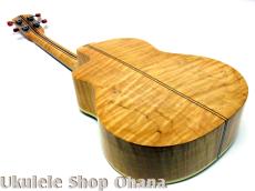 Leilani テナー カッタウェイ シェルホール カーリーメイプル 2000年代製作/中古委託_9