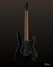 Shue Guitars New Classic S STD Super Black Black Hardware w/Royal Teak Neck_2