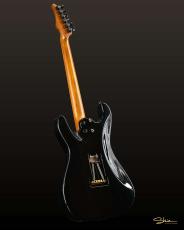 Shue Guitars New Classic S STD Super Black Black Hardware w/Royal Teak Neck_3