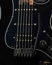 Shue Guitars New Classic S STD Super Black Black Hardware w/Royal Teak Neck_5