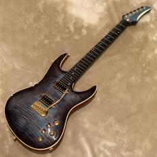 Valenti Guitars Nebula Carved, Violet Blue(dark burst)_2