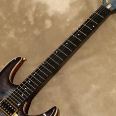 Valenti Guitars Nebula Carved, Violet Blue(dark burst)_6
