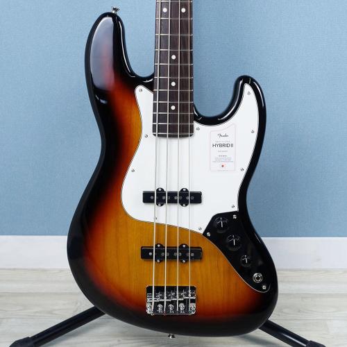 Fender Made in Japan Hybrid II Jazz Bass Rosewood Fingerboard 3-Color Sunburst【春のクリアランスセール】