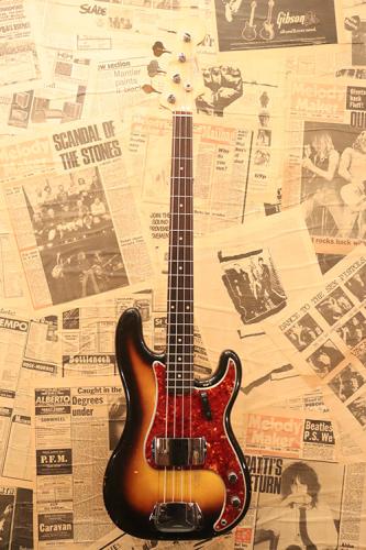 Fender 1960 Fender Precision Bass "Slab Fingerboard Neck with Two Tone Burst"