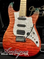 James Tyler Studio Elite Full-Option 2015 Trans Jim Burst /Quilt Maple /Swamp Ash Ribbed "Mystical Unique Color"_2