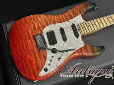 James Tyler Studio Elite Full-Option 2015 Trans Jim Burst /Quilt Maple /Swamp Ash Ribbed "Mystical Unique Color"_4