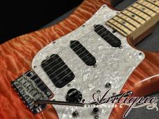 James Tyler Studio Elite Full-Option 2015 Trans Jim Burst /Quilt Maple /Swamp Ash Ribbed "Mystical Unique Color"_7