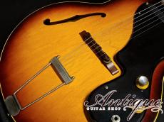 Gibson ES-120T 1962 Sunburst /Regular Neck w/Jacaranda FB & Bridge Hi-Originality Pats w/HC "Vintage Tone"_7