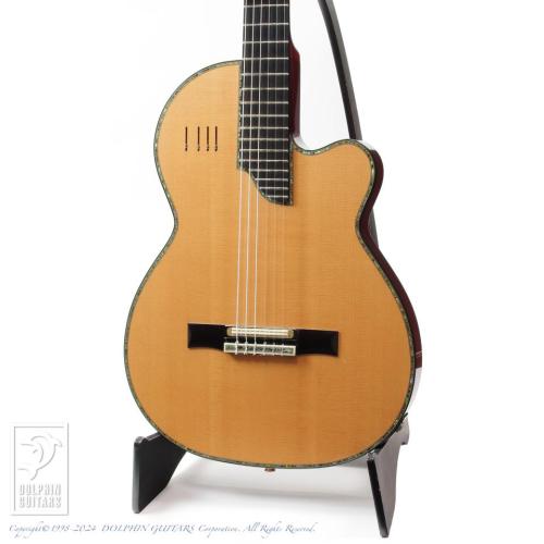 Sand Guitar Custom Nylon Strings Abalone Trim Mahogany